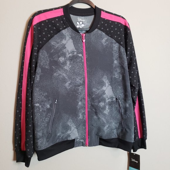 Cherokee Infinity X Disney NWT Watch Me Go Zip Front Scrub Jacket Large - Picture 3 of 13